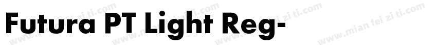 Futura PT Light Reg字体转换